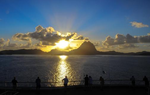 Sonnenaufgang in der Südsee