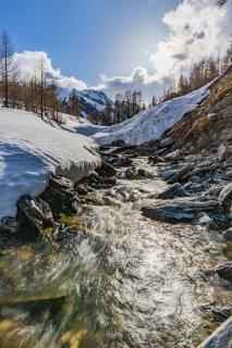 Bachlauf in Samnaun/Engadin