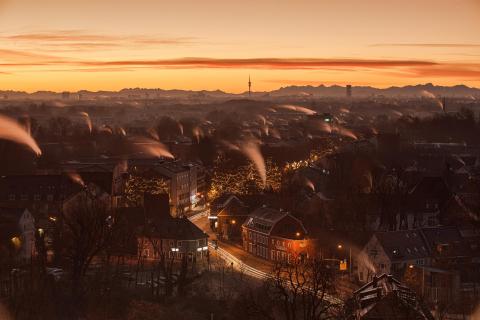 Weihnachtsstimmung bei Sonnenaufgang