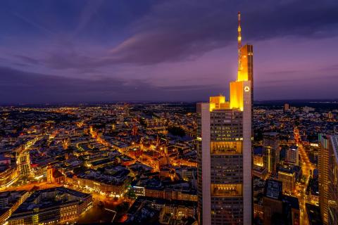 Frankfurt zur blauen Stunde