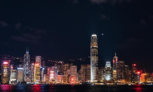 Nacht über Hongkong