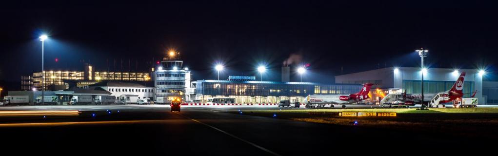 Airport by night