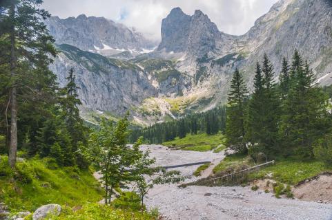 Blick ins Karwendelgebirge