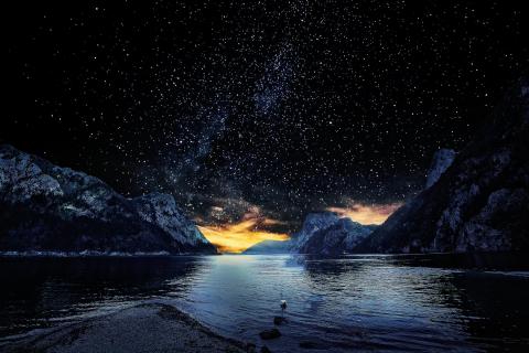 Nacht am Traunsee