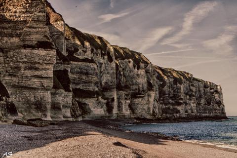 Kreideküste der Normandie bei Etretat