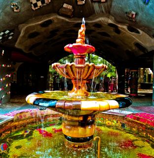 Wien -Hundertwasser Fontane
