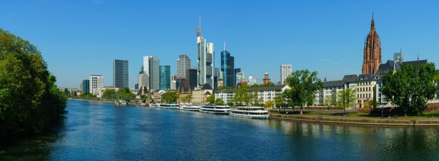 Skyline Panorama von Frankfurt am Main