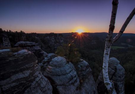 Sonnenaufgang Bastei