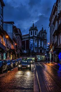 Nach dem Regen Innenstadt Porto Portugal