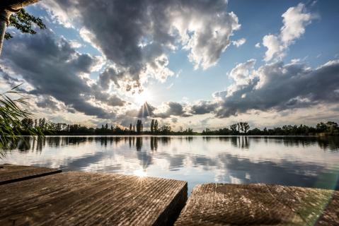 Abend am See - Evening at the lake