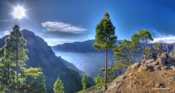 Caldera La Palma HDR Panorama