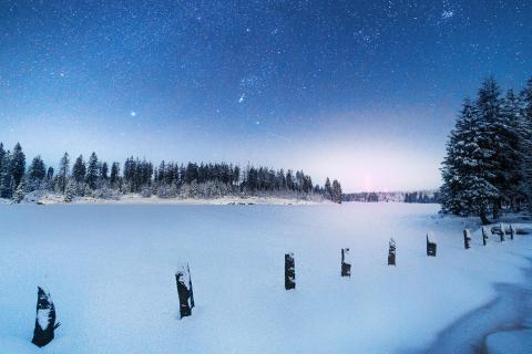 Frozen sea