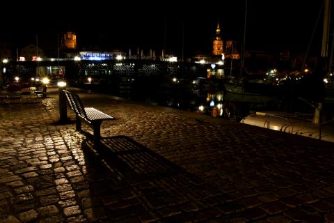 im alten Hafen von Stralsund