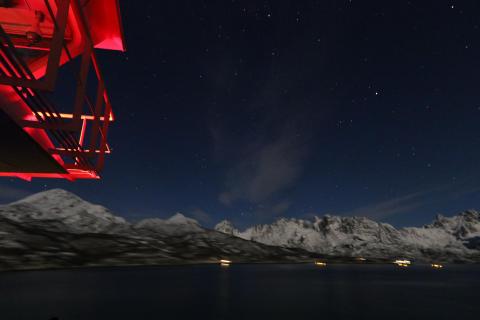 Backbord - Lofoten bei Nacht