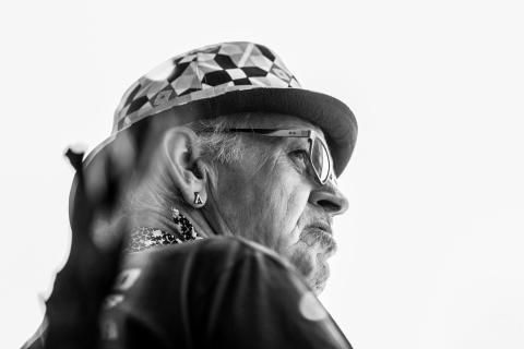 Man with Hat High Key