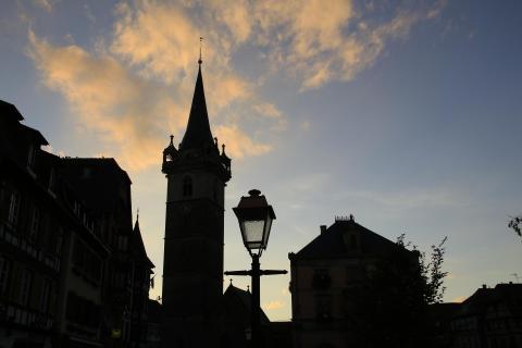 Obernai zur blauen Stunde