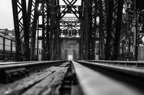 Lennard Kehl Lonely man on the bridge