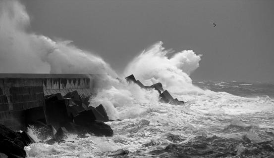 Helgoland bei Sturm