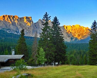 Alpenglühen in den Dolomiten