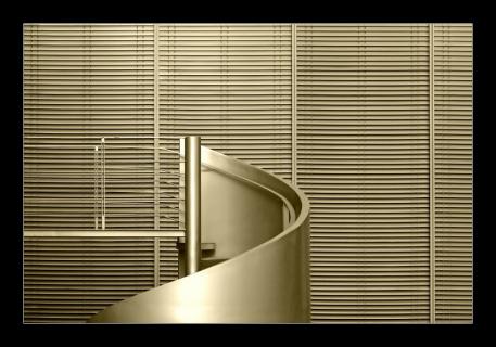 flight of winding stairs