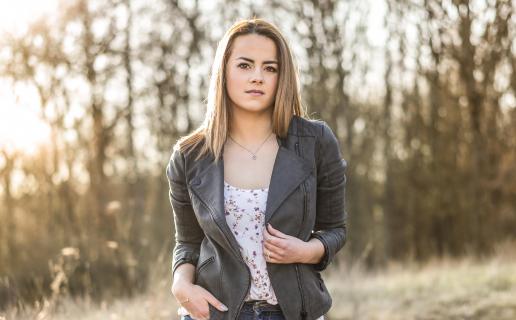 Portrait im Sonnenuntergang