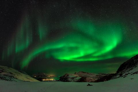 Nordlichter über Skullfjord