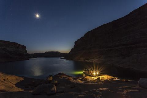 Vollmondnacht am Lake Powell