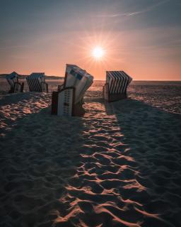 Sonnenuntergang am Strand