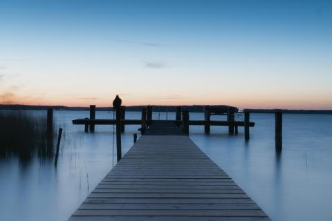 Blaue Stunde am Fleensee 