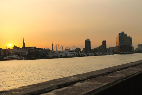 Hamburg ,Sunset 