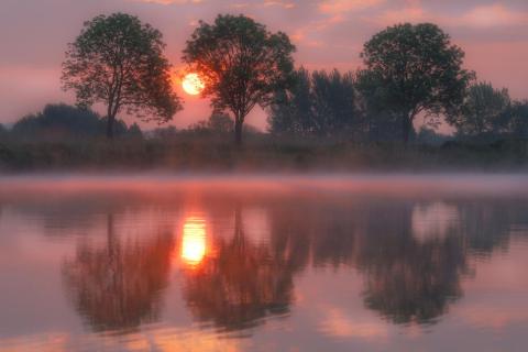 Sonnenaufgang am St. Leoner See