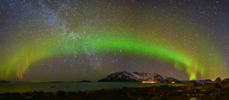 Nordlichtbogen-Tromsö 