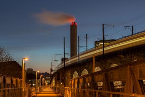Abenddämmerung in Zürich
