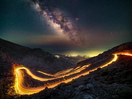 Gebirgspass auf Kreta