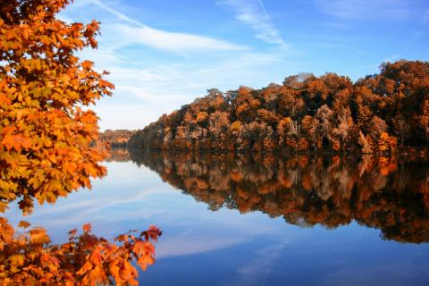 Herbst an der Isar