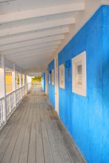 Blaue Wand