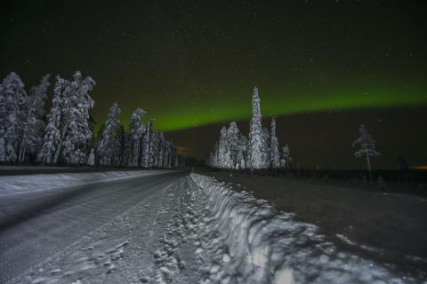 Road to the northern lights