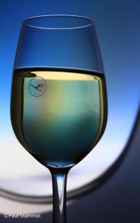 Lufthansa Weinglas