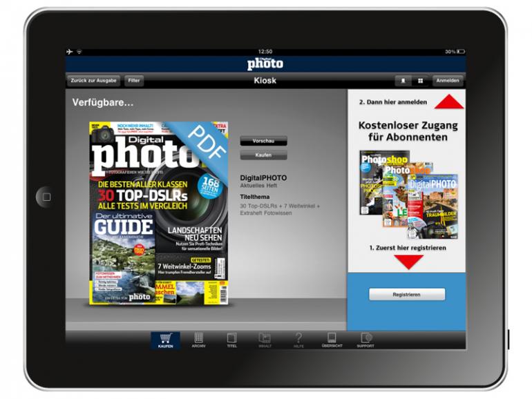 DigitalPHOTO ab sofort auf dem iPad erhältlich
