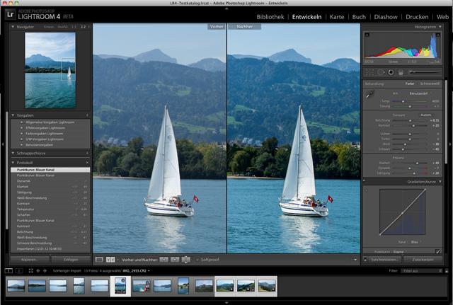 Das Entwickeln-Modul von Lightroom 4