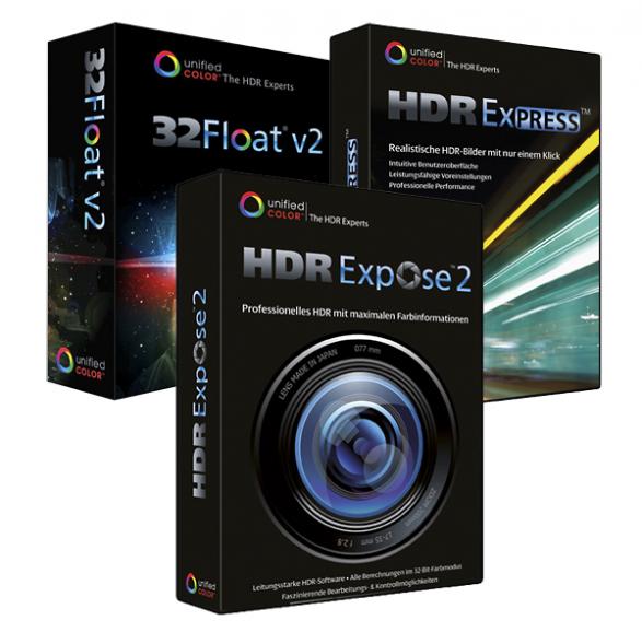 Die drei neuen HDR-Produkte HDR Expose 2, HDR Express und 32 Float V2