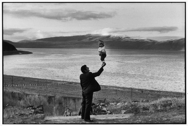SOVIET UNION. Armenia. Visitors at village on the Lake Sevan. 1972.