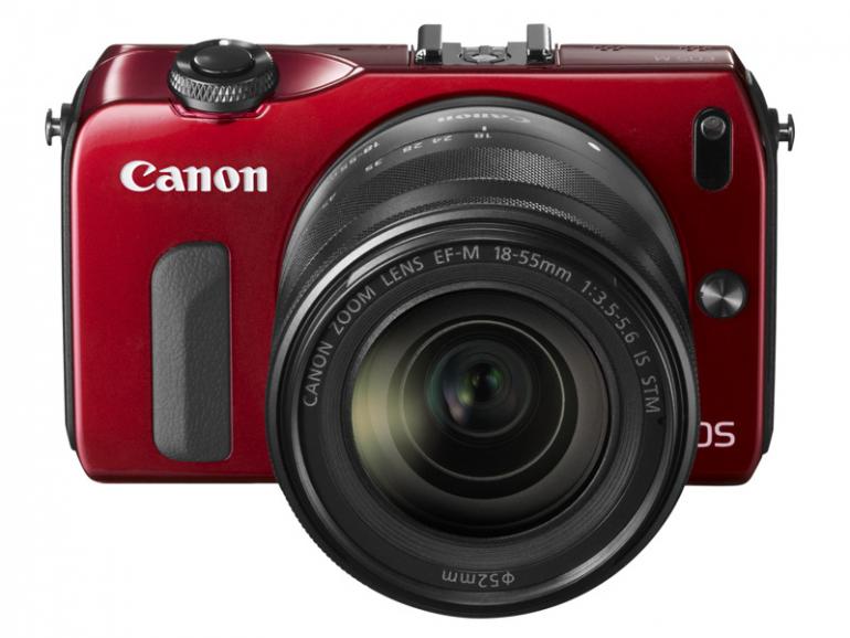 Die neue EOS-M ist in vier Farben erhältlich (Schwarz, Weiß, Silber und Rot).