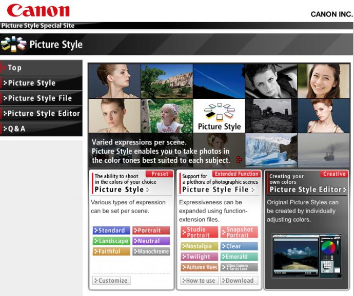 Neuer Picture Style von Canon