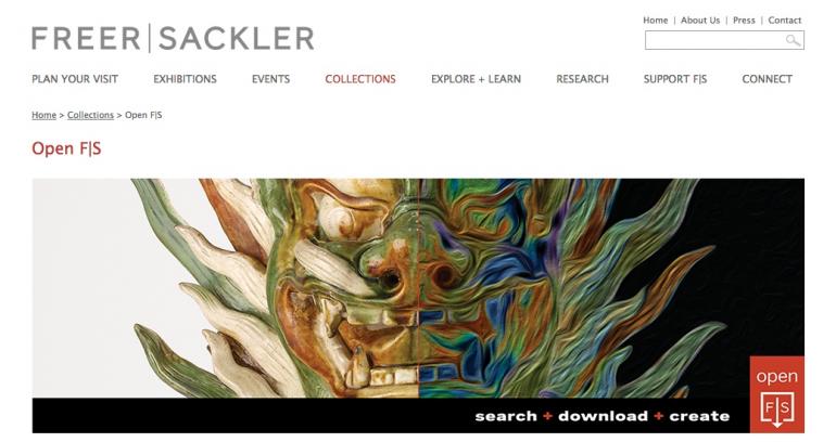 Die Online-Version der Freer and Sackler Galleries