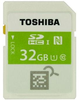 Toshiba-SDHC-Karte mit NFC-Tag 