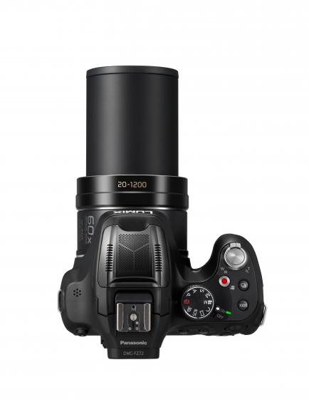Panasonic Lumix DMC-FZ72 / Top (Zoom)