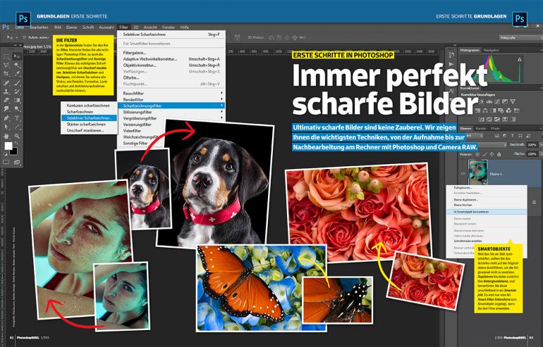 Grundlagen: Retuschieren, Auswählen, Schärfen &amp; Malen