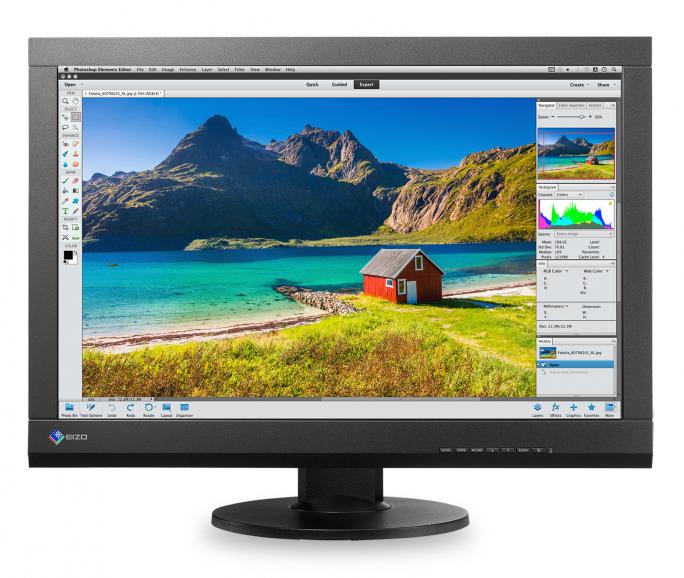 Monitor für Bildbearbeiter Mit einer Bildschirmdiagonale von 24 Zoll (61 cm) bietet der Monitor ausreichend Platz für ein angenehmes Arbeiten.