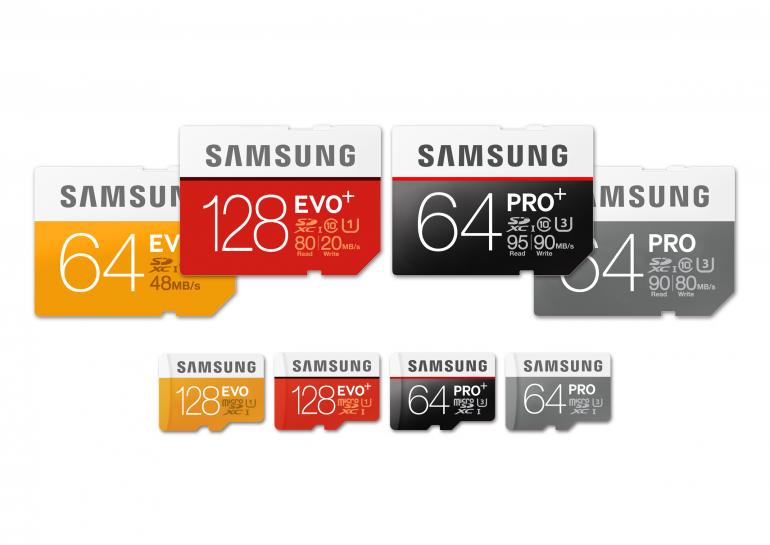 Die neuen Plus-Varianten der PRO- und EVO-Modelle ergänzen das Samsung Speicherkartenportfolio.